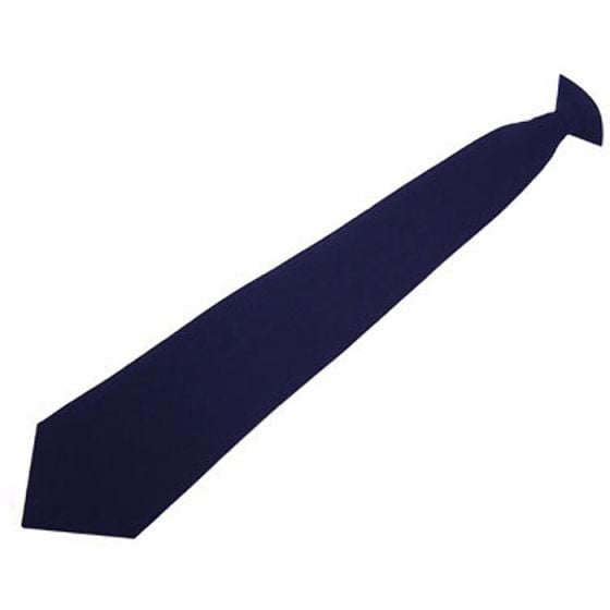 Clip On Tie suitable for use in Public and Security Sectors one size Navy