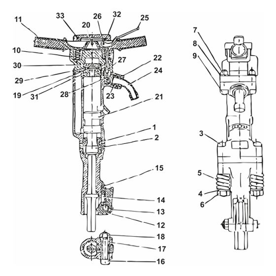 Anvil Bush for Chicago Pneumatic CP1230 Breaker - Replaces R047966