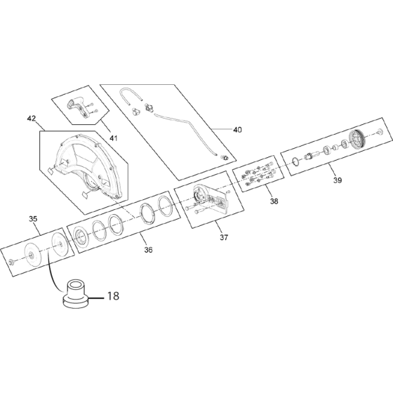 Blade Guard Assembly for Norton Clipper CP512 Disc Cutter