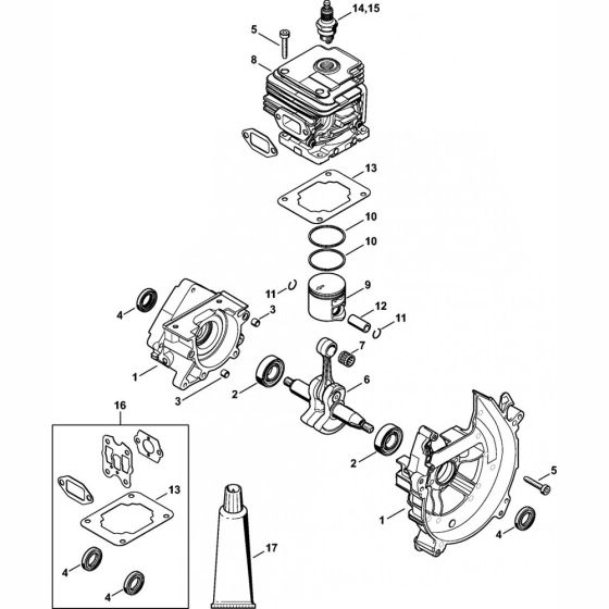 Crankcase & Cylinder Assembly