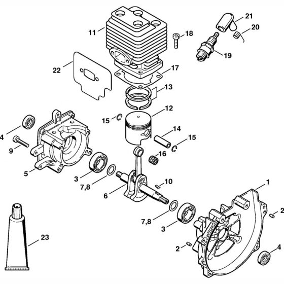 Crankcase & Cylinder Assembly