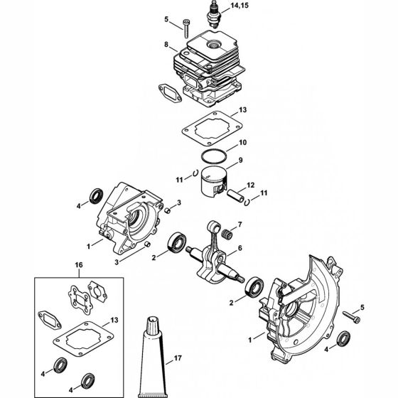 Crankcase & Cylinder Assembly