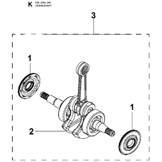 Crankshaft Assembly Husqvarna 236e