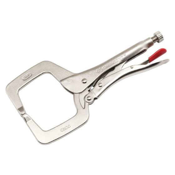 Locking C-Clamp with Regular Tips 150mm-280mm (6in-11in)