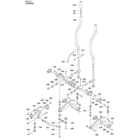 Steering Assembly for CRT 36