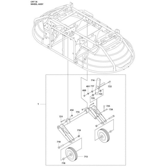 Wheel Assembly for Husqvarna