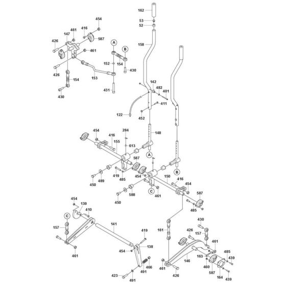 Steering Assembly for Husqvarna