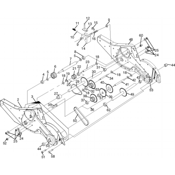 Transmission Assembly for Husqvarna CRT 900 LS Cultivator/Tiller