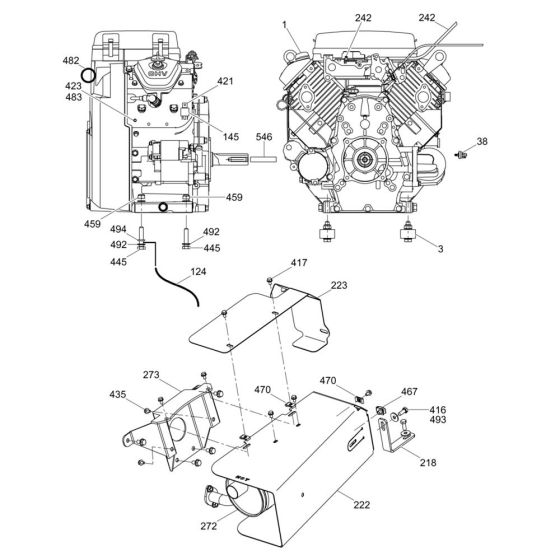 Engine Assembly for Wacker