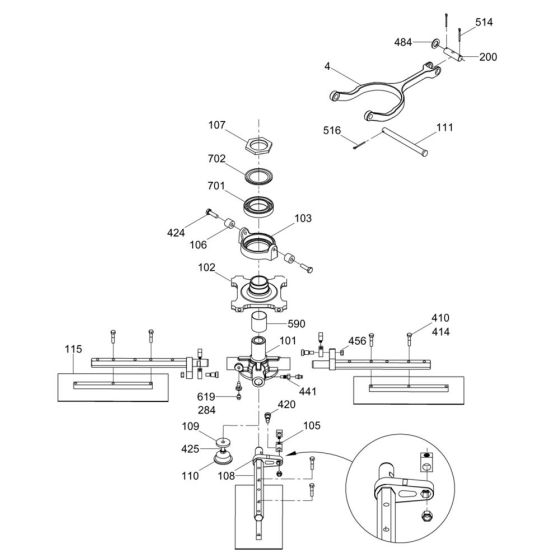 Blade Mechanism Assembly