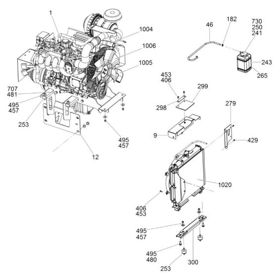 Engine Assembly for Wacker Trowel