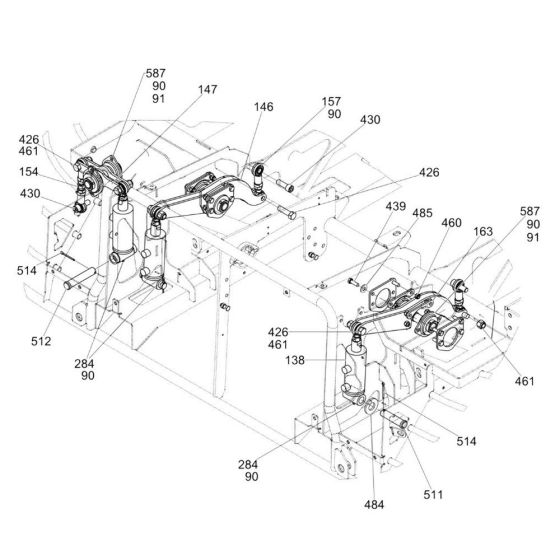 Linkage Assembly for Wacker Trowel