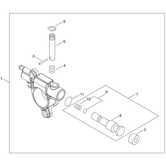 Oiler for ECHO CS-2511WES Chainsaw