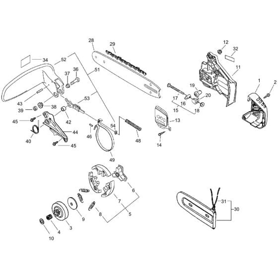 Clutch, Sprocket (S/N 36064658) for ECHO CS-2600ES Chainsaw