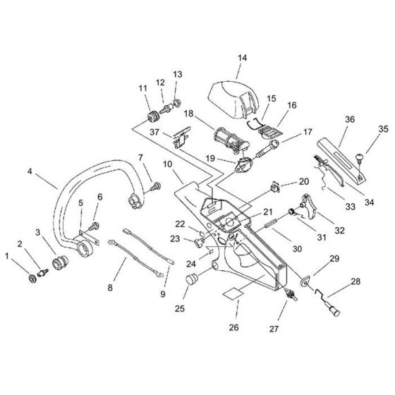 Air Cleaner, Handle for ECHO CS-270WES Chainsaw