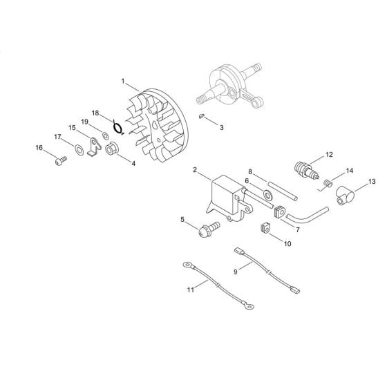 Magneto for ECHO CS-281WES Chainsaw