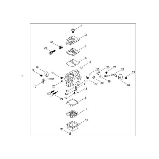 Carburettor for ECHO CS-281WES Chainsaw