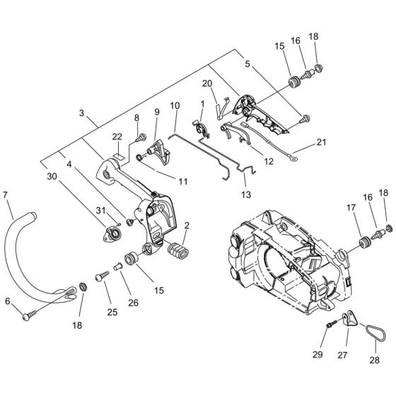 Handle for ECHO CS-320TES Chainsaw