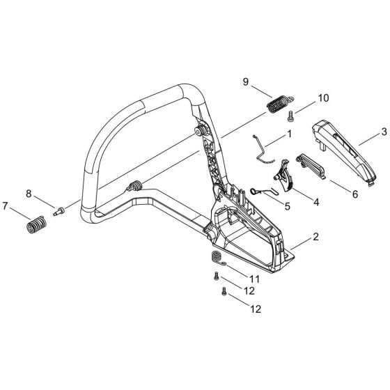 Handle for ECHO CS-3510AC Chainsaw