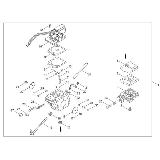 Carburettor for ECHO CS-352AC Chainsaw