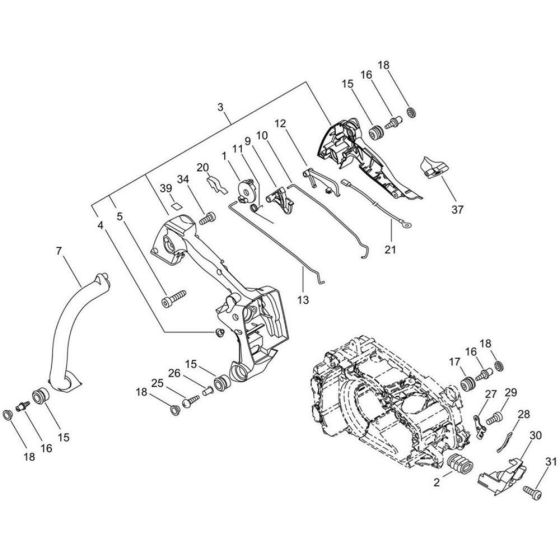 Handle for ECHO CS-360TES Chainsaw