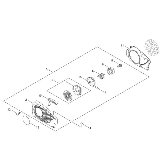 Recoil Starter for ECHO CS-361WES Chainsaw