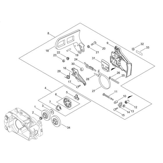 Chain Brake for ECHO CS-361WES Chainsaw