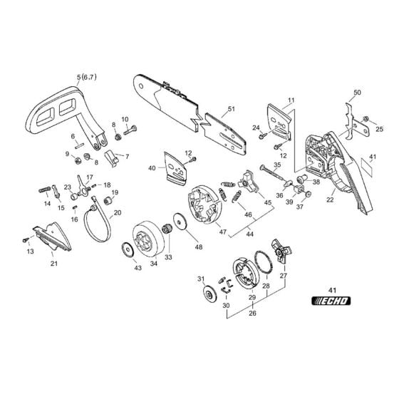 Clutch, Sprocket for ECHO CS-3700ES Chainsaw