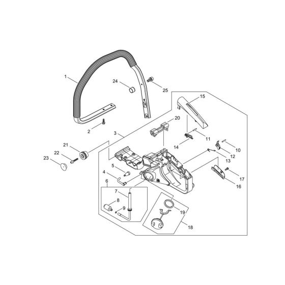 Handle for ECHO CS-390ESX Chainsaw