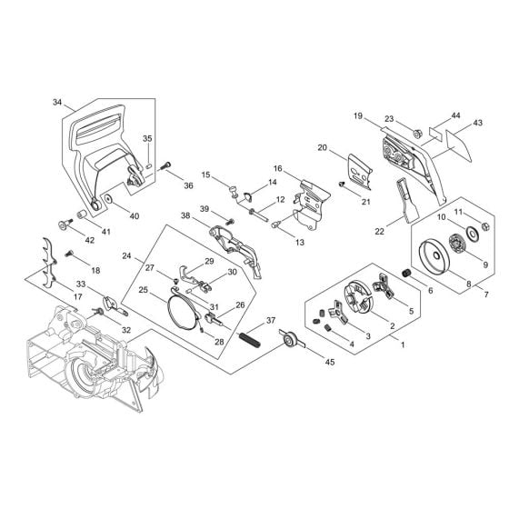 Chain Brake for ECHO CS-390ESX Chainsaw