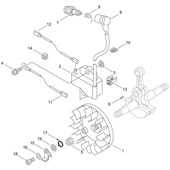 Magneto for ECHO CS-420ES Chainsaw