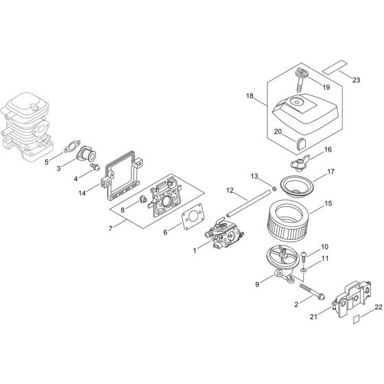 Air Cleaner, Carburettor for ECHO CS-420ES Chainsaw