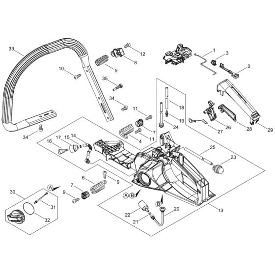 Handle for ECHO CS-4310SX Chainsaw