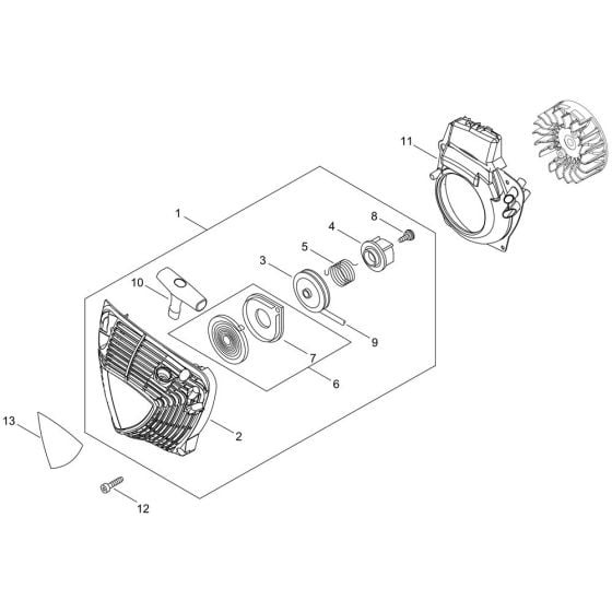 Recoil Starter for ECHO CS-4510ES Chainsaw