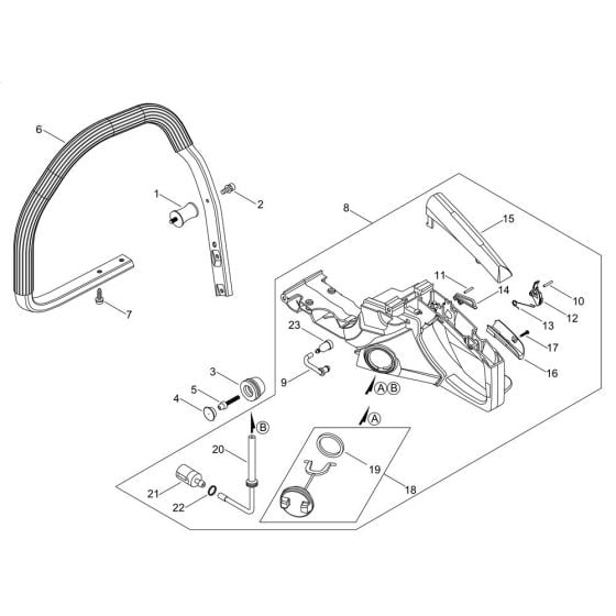 Handle for ECHO CS-452ESX Chainsaw