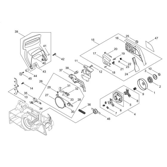 Chain Brake for ECHO CS-490ES Chainsaw