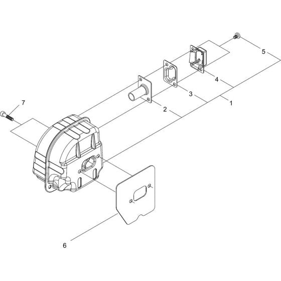 Muffler for ECHO CS-500ES Chainsaw