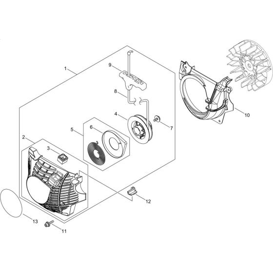 Recoil Starter for ECHO CS-501SX Chainsaw