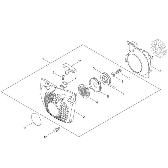 Recoil Starter for ECHO CS-510 Chainsaw