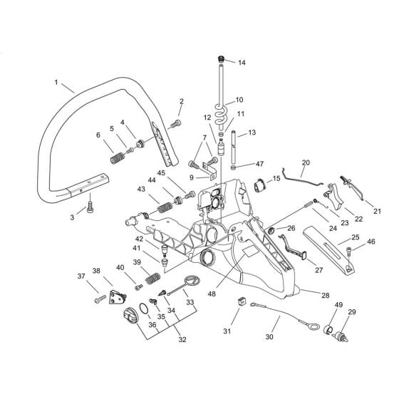 Handle for ECHO CS-550 Chainsaw