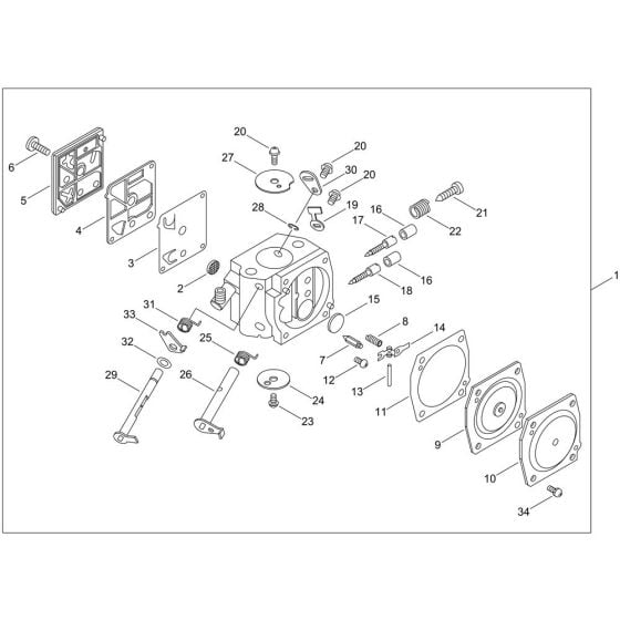 Carburettor for ECHO CS-590 Chainsaw