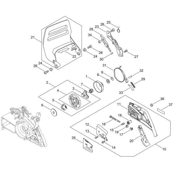 Chain Brake for ECHO CS-590 Chainsaw