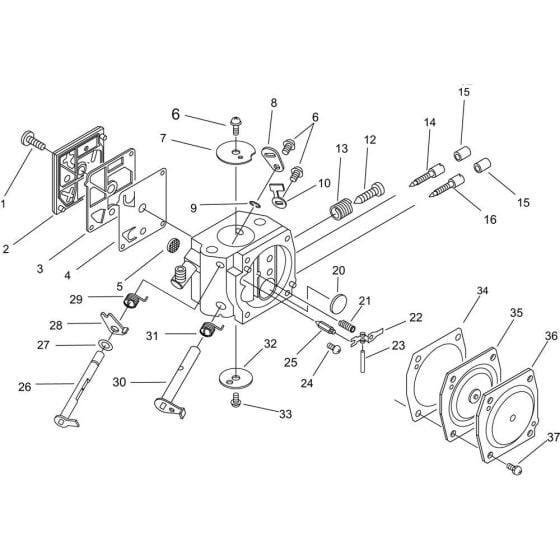 Carburettor for ECHO CS-600 Chainsaw