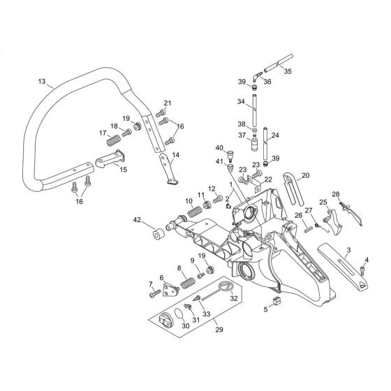 Handle for ECHO CS-610 Chainsaw