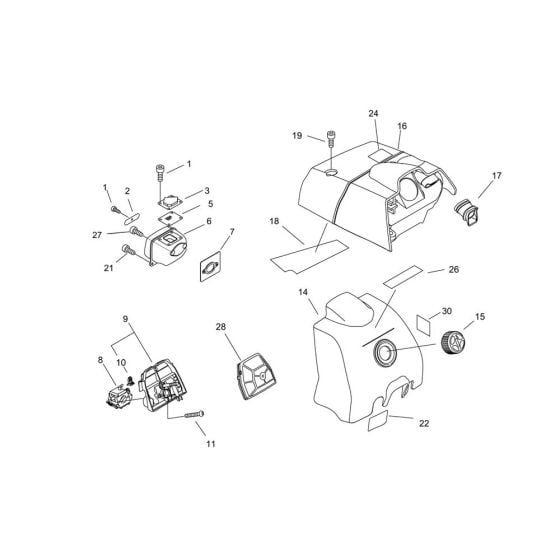 Air Cleaner for ECHO CS-620SX Chainsaw