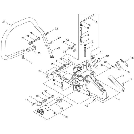 Handle for ECHO CS-621SX Chainsaw