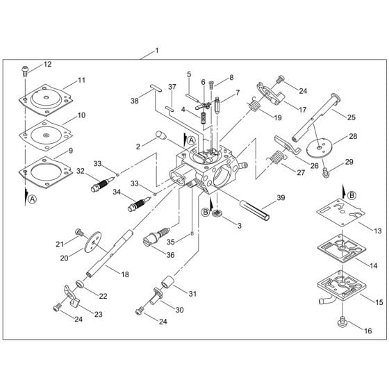 Carburettor for ECHO CS-7310SX Chainsaw