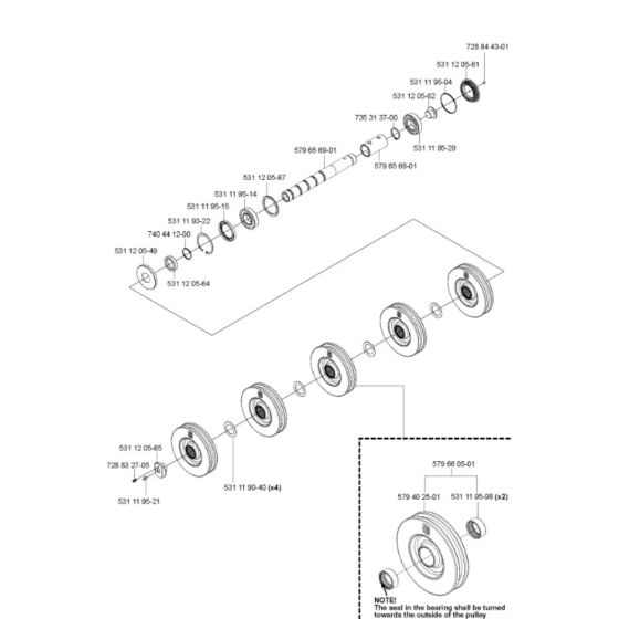 Shaft Assembly for Husqvarna