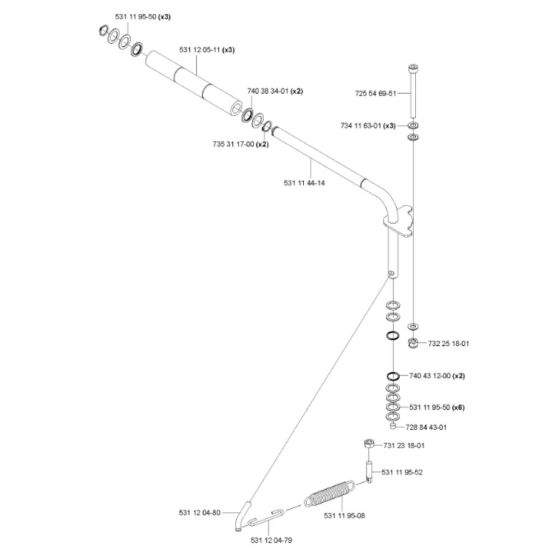 Shaft Assembly for Husqvarna