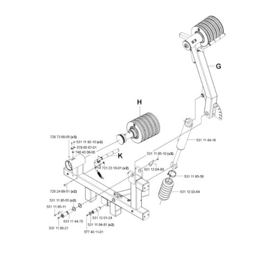 Cylinder Assembly for CS 2512